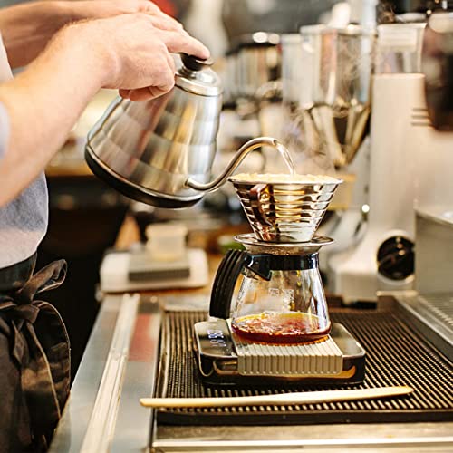 Sihuuu 100 Pcs Natural Brown Coffee Basket Filters