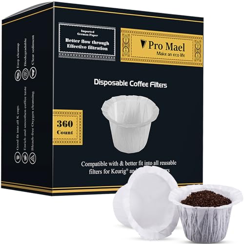 360 Disposable K Cup Filters for Keurig Brewers