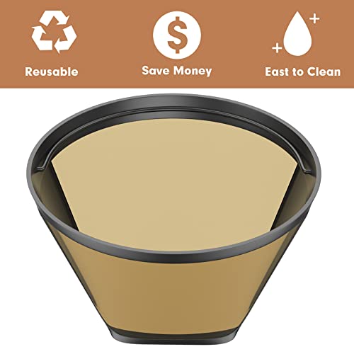 Gold Metal #4 Cone Shape Coffee Filter - Ninja Compatible