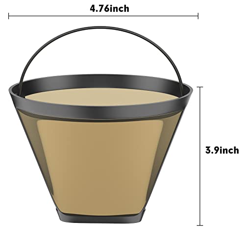 Gold Metal #4 Cone Shape Coffee Filter - Ninja Compatible