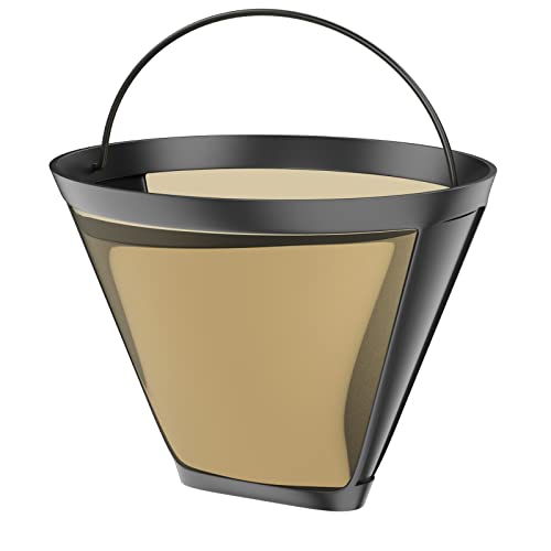 Gold Metal #4 Cone Shape Coffee Filter - Ninja Compatible