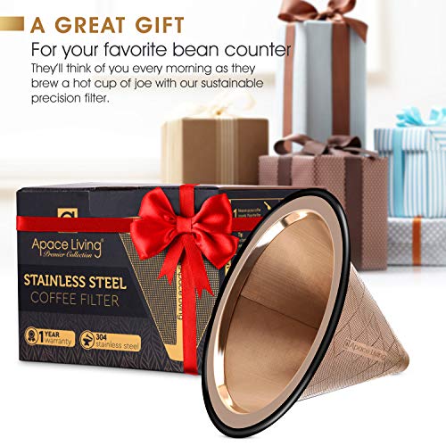 Chemex & Hario V60 Compatible Stainless Steel Coffee Dripper