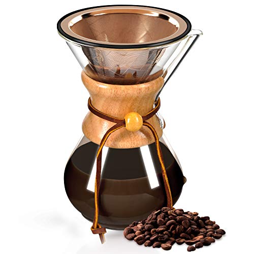 Chemex & Hario V60 Compatible Stainless Steel Coffee Dripper