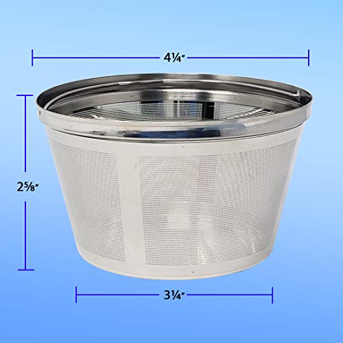 Stainless Steel Coffee Filter for 8-12 Cup Machines