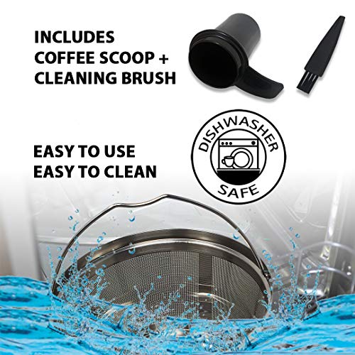 Stainless Steel Coffee Filter for 8-12 Cup Machines