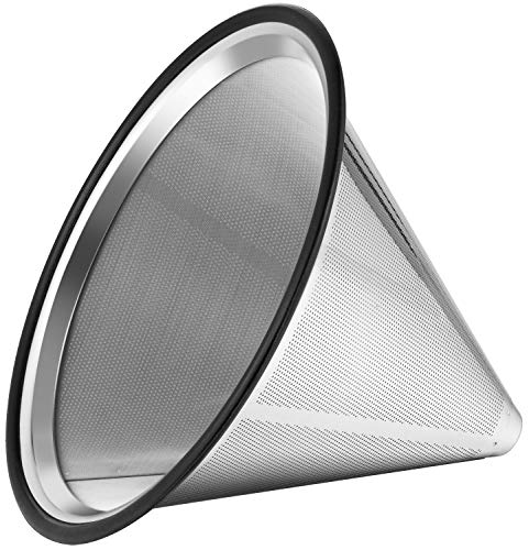 TEEMADE Stainless Steel Pour Over Coffee Filter for Chemex & More