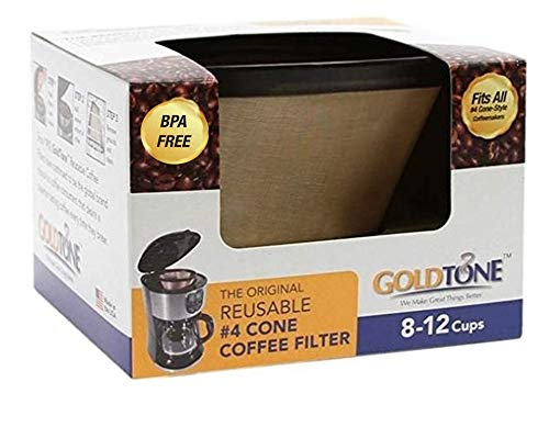 GoldTone Reusable Cone Style Coffee Filter for Cuisinart