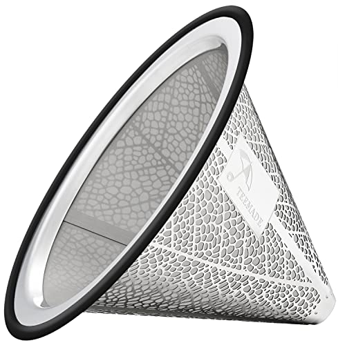 TEEMADE Stainless Steel Pour Over Coffee Filter Set