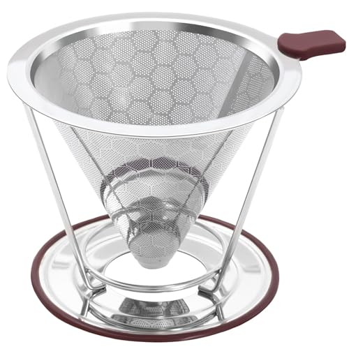 Stainless Steel Double-layer Pour Over Coffee Filter Holder
