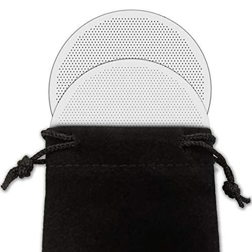 2 Pack Metal Coffee Filters for Fine Brews