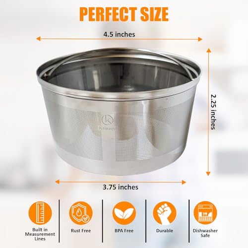 Stainless Steel Reusable Coffee Filter for Standard Coffee Makers