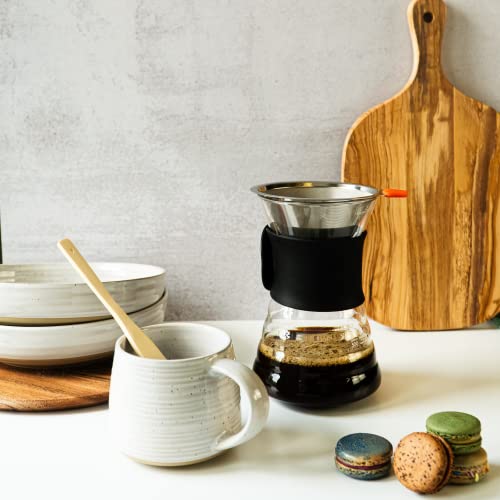 Stainless Steel Dual Pour Over Coffee Filter Kit