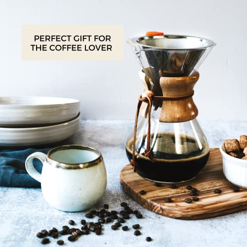 Stainless Steel Dual Pour Over Coffee Filter Kit