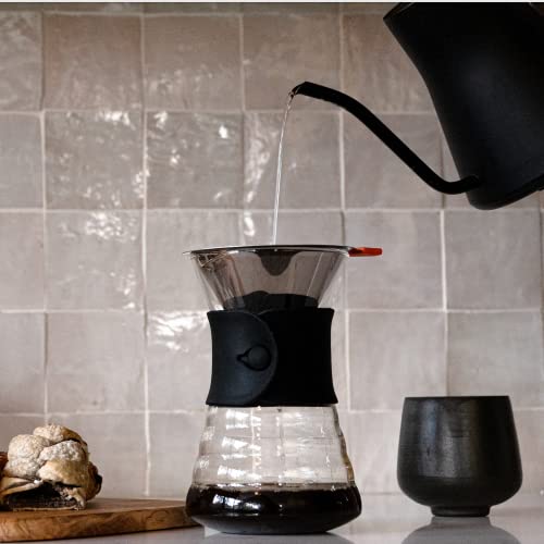 Stainless Steel Dual Pour Over Coffee Filter Kit