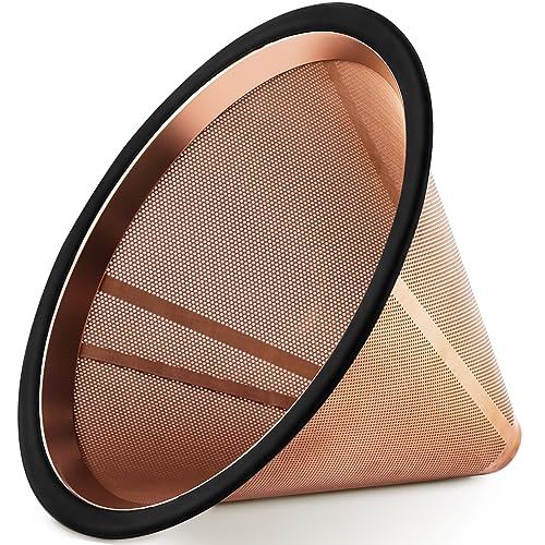 Rose Gold Wedrink Pour Over Coffee Filter Cone