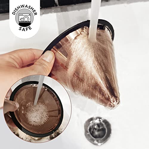 Rose Gold Wedrink Pour Over Coffee Filter Cone