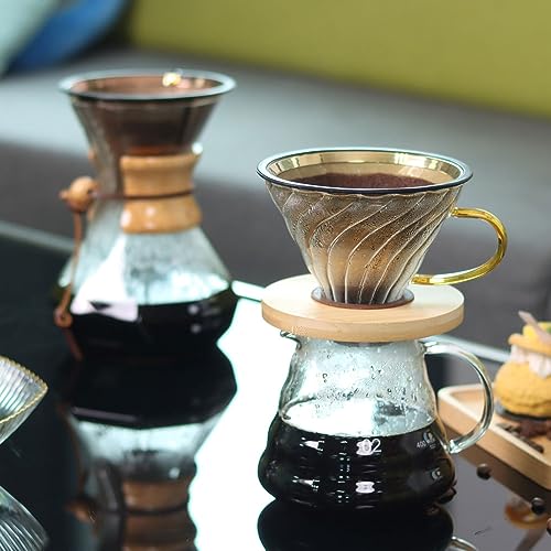 Rose Gold Wedrink Pour Over Coffee Filter Cone