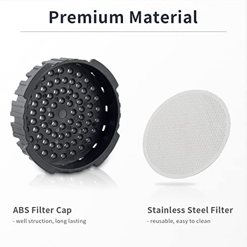 Metal Coffee Filter and Replacement Cap for Aeropress