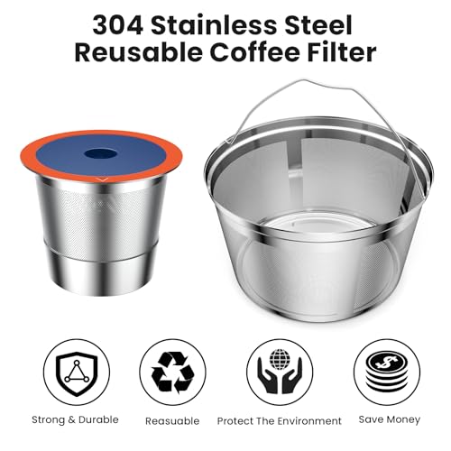 Stainless Steel Reusable Coffee Filter for Keurig Duo