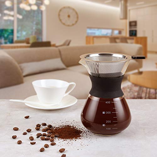 Stainless Steel Manual Pour Over Coffee Dripper