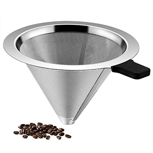 Stainless Steel Manual Pour Over Coffee Dripper