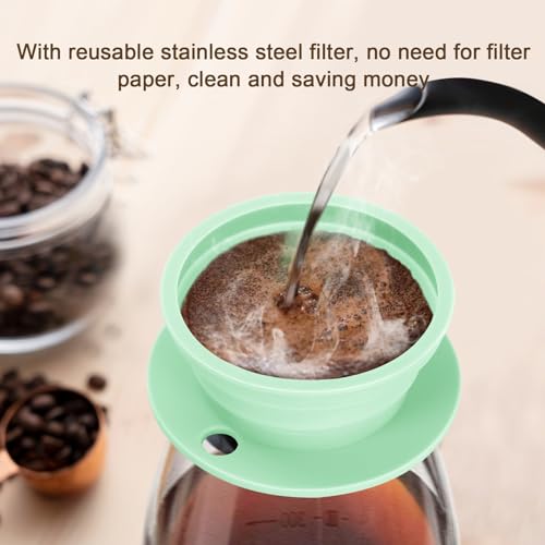 Collapsible Travel Pour Over Coffee Maker, Portable Strainer