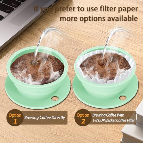 Collapsible Travel Pour Over Coffee Maker, Portable Strainer