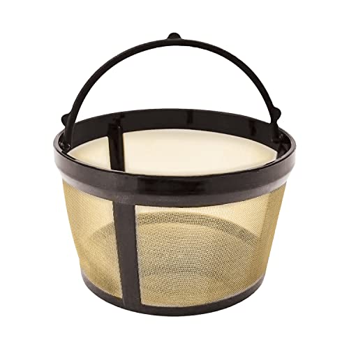 Reusable 4-Cup Filter Basket for MrCoffee Brewer - Gold Tone Basket-Style Filter Replacement