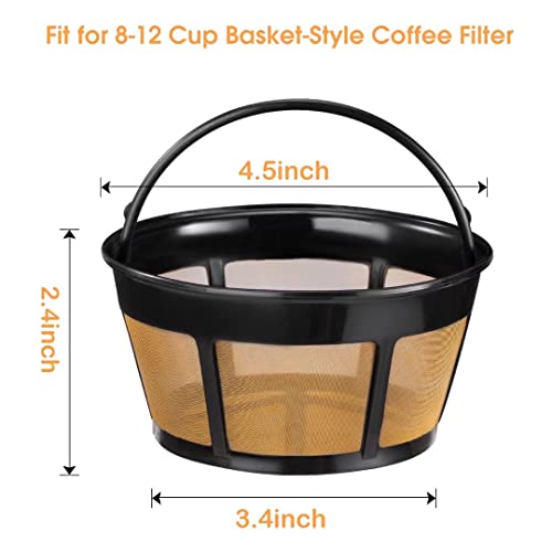 2 Pack Stainless Steel Coffee Filters for Mr. Coffee
