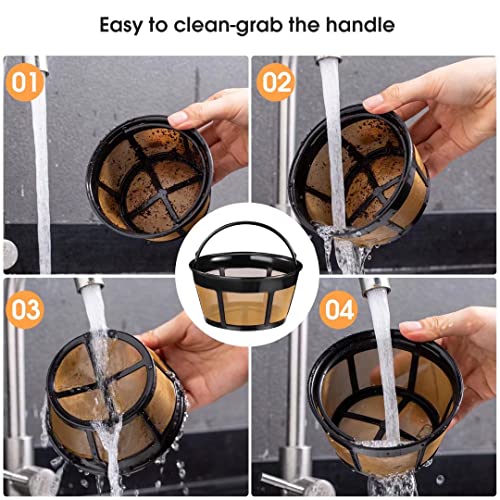 2 Pack Stainless Steel Coffee Filters for Mr. Coffee