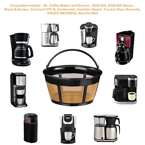 2 Pack Stainless Steel Coffee Filters for Mr. Coffee