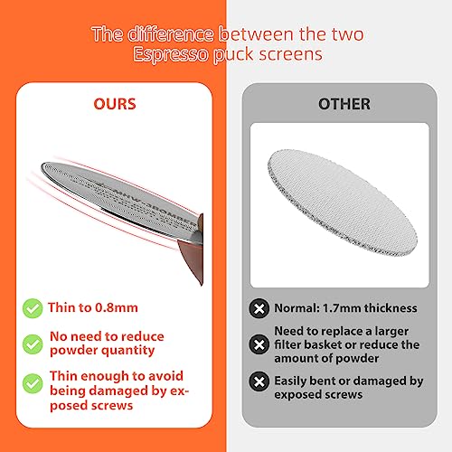 Metal coffee filter for 58mm portafilter basket