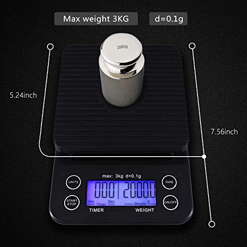 Pour Over and Drip Coffee Scale Timer combo