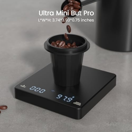 Maestri House Mini Rechargeable Espresso Scale-2kg/0.1g-Black