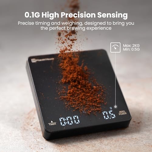Maestri House Mini Rechargeable Espresso Scale-2kg/0.1g-Black