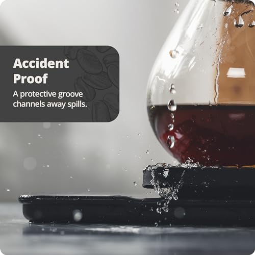 Greater Goods Digital Coffee Scale with Timer (Onyx Black)