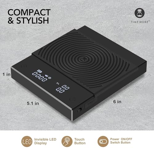TIMEMORE Coffee Scale Basic 2.0 with Timer & Water Flow