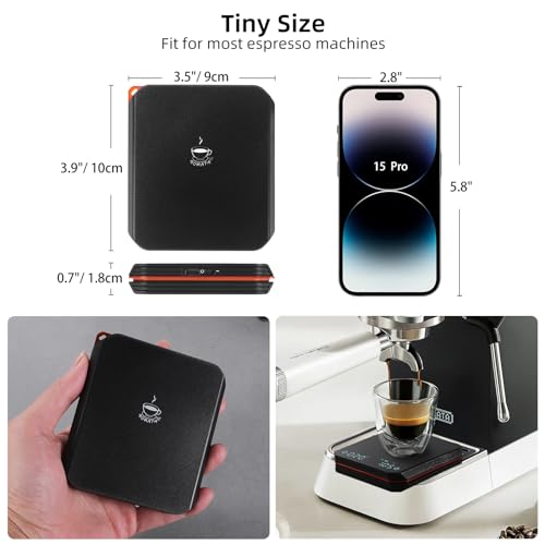 BOMATA Tiny Espresso Scale with Auto Timer, 0.1g/2kg