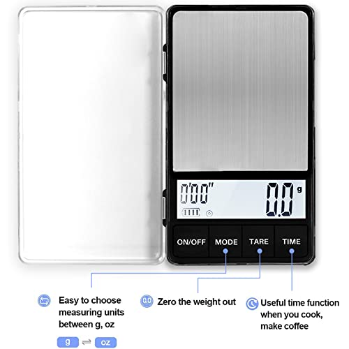 Espresso Scale Timer 1000g x 0.1g Digital Pocket