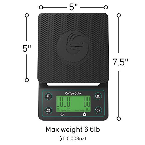 Coffee Gator Digital Multifunctional Kitchen Scale with Timer