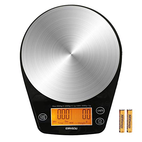 ERAVSOW Digital Coffee Scale with Timer and Precision Sensors