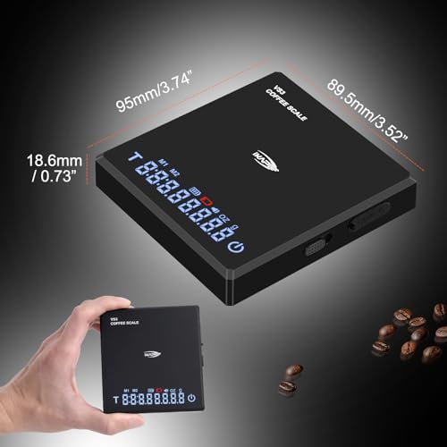 IKAPE Digital Mini Coffee Scale with Timer, 2kg