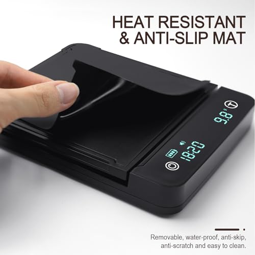 Cewomuc Espresso Coffee Scale with Timer, 3kg/0.1g