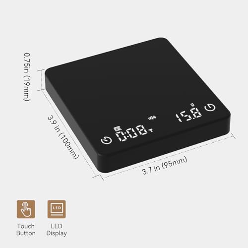 Mini Coffee Scale with Timer: Precision Pour Over Scale