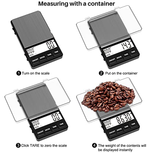 MAXUS Espresso Scale with Timer for Drip Coffee