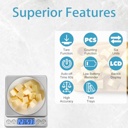 Digital Pocket Scale for Coffee Brewing & Jewelry Making