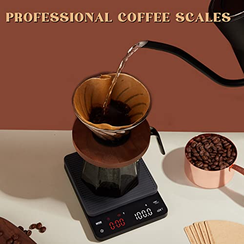 Joyhill Rechargeable Coffee Scale with Timer: High Precision