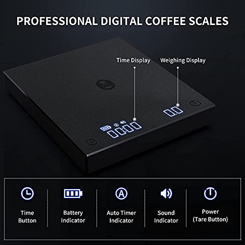 TIMEMORE Digital Espresso Coffee Scales with Auto Timing