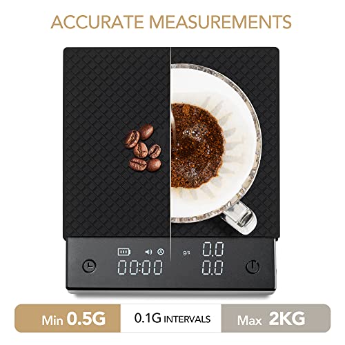 Black Mirror Basic PRO Coffee Scale with Timer