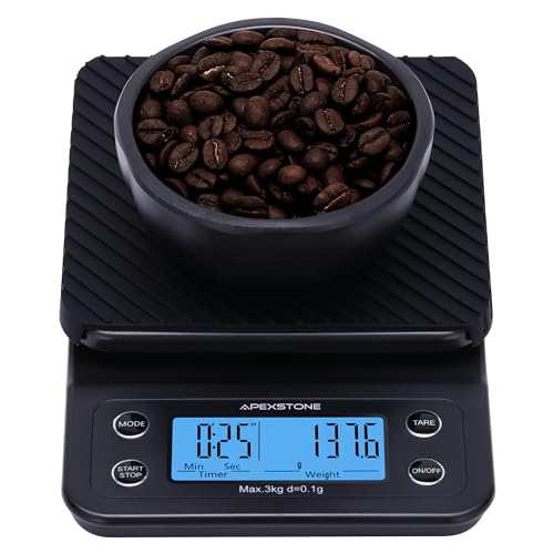 Apexstone Coffee Scale with Timer for Pour Over